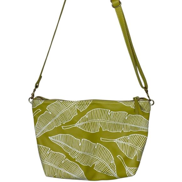 Jana Lam Handbags - Jana Lam x Umbrella Collective Leather Hobo Banana Leaf Green
